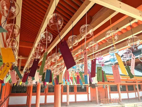 【津島・愛西・弥富発】しょうざんリゾート京都の渓涼床で本格京会席&七夕風鈴まつり&下鴨神社で涼む糺の森3